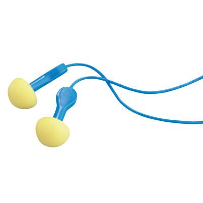 E-A-R Express Pod Plugs Earplug, Polyurethane, Yellow, Blue Grips, Uncorded