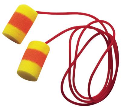 E-A-R Classic SuperFit 30 Foam Earplugs, PVC, Red/Yellow, Corded