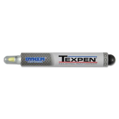 TEXPEN Industrial Steel Ball Tip Paint Marker, White, 3/64 in, Fine