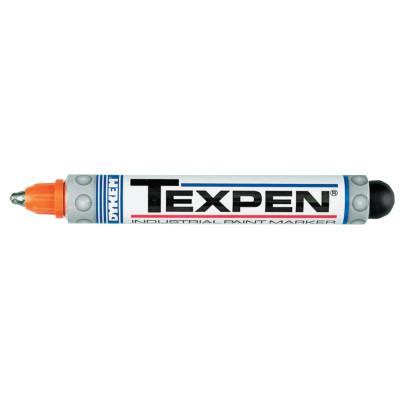 TEXPEN Industrial Steel Ball Tip Paint Marker, Orange, 3/32 in, Medium