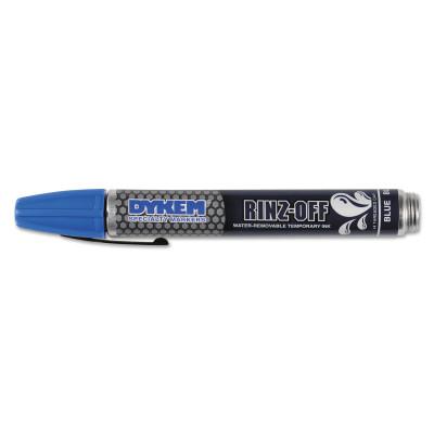 RINZ OFF Water Removable Temporary Marker, Blue, Broad Threaded Cap