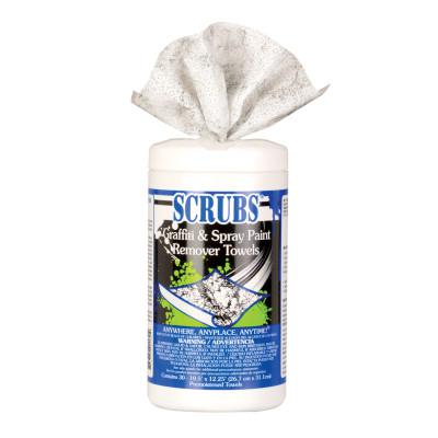 SCRUBS SCRUBS Graffiti & Spray Paint Remover Towels,  10 in x 12 in