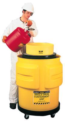 Spill Containment Drums, Yellow, 65 gal,  33 in x 31 in