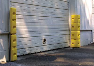 Corner Protector, 21 in H x 6 in W x 10 in D, Yellow