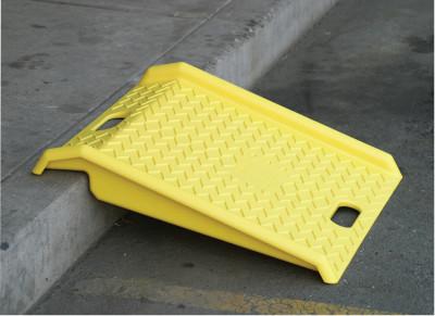 Poly Curb Ramp, 8" Height Difference, Yellow - 1794