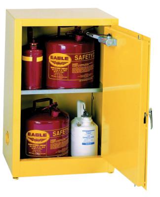 Flammable Liquid Storage Cabinet, Self-Closing, 12 Gallon