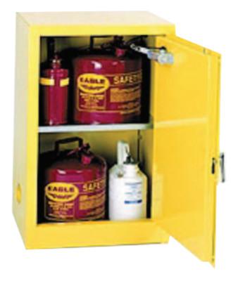 Flammable Liquid Storage Cabinet, Manual-Closing, 12 Gallon