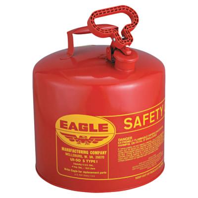 5 Gallon Steel Safety Can for Flammables, Type I, Flame Arrester, Red - UI50S