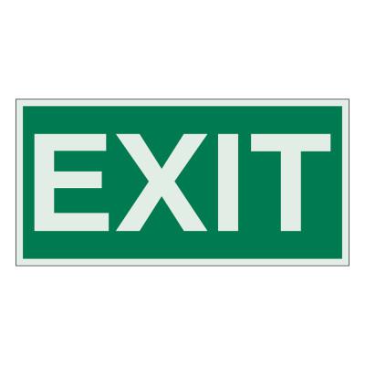 Exit Signs, Green on White