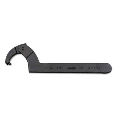Adjustable Pin Spanner Wrenches, 2 in Opening, 1/8 in Pin, 6 3/8 in