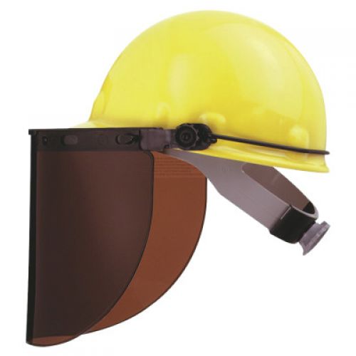 High performance faceshield bracket for use with protective caps, cap peak mount bracket (dielectric), plastic, fits most caps FM70