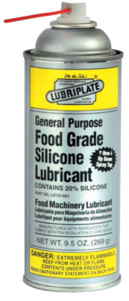 General Purpose Food Grade Silicone Lubricants, 9 1/2 oz  Aerosol Can