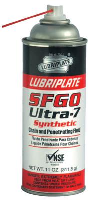 LUBRIPLATE SFGO Ultra-7 Synthetic Food Grade Penetrating Fluids, 11 oz, Aerosol Can