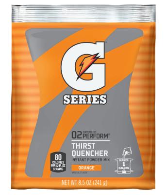 G Series 02 Perform Thirst Quencher Instant Powder, 8.5 oz, Pouch, 1 gal Yield, Orange