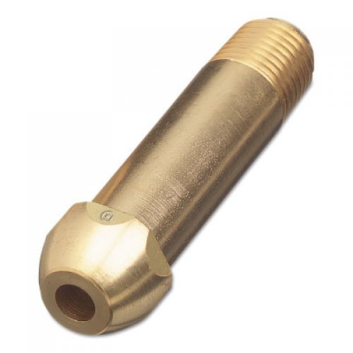 Regulator Inlet Nipple, Oxygen, 1/4 in (NPT), 21/2 in, Brass, CGA540
