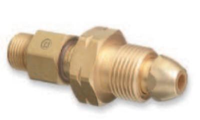 Brass Cylinder Adaptors, CGA-510 POL Acetylene To CGA-300 Commercial ...