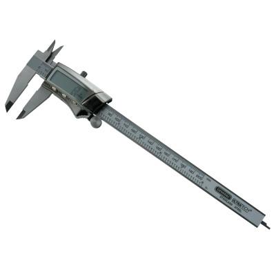 Digital/Fraction Electronic Caliper, 0-8 in, Stainless Steel