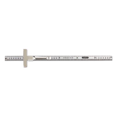 Economy Precision Stainless Steel Rules, 6" X 1/4 ", Stainless Steel, Inch