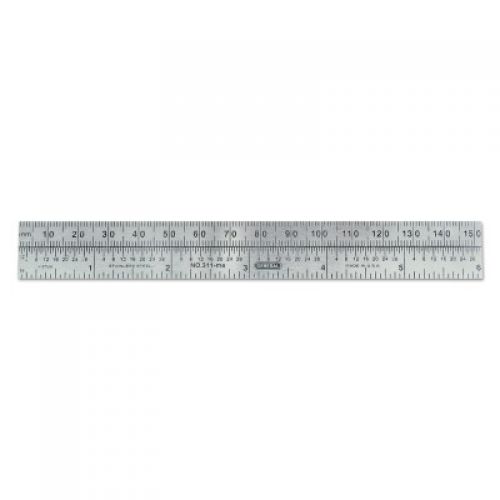 Economy Precision Stainless Steel Rules, 6 in X 3/4 in, Stainless Steel, Inch