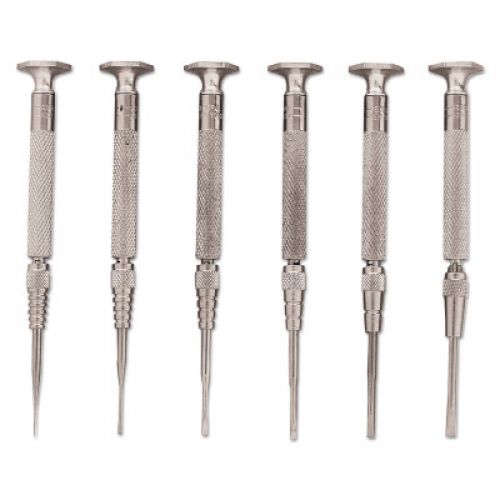 Set of 6 Jeweler's Screwdrivers, Slotted