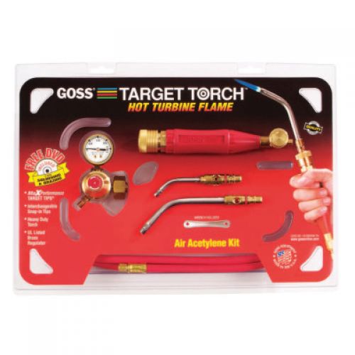 Target Torch Air-Acetylene Outfit, 5/16 in, 7/16 in, B Cyl Reg Fitting