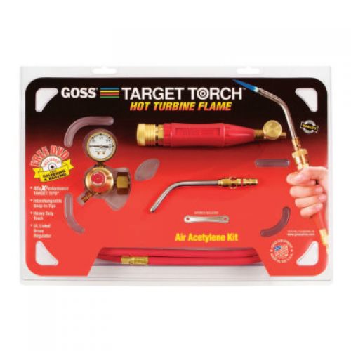 Target Torch Air-Acetylene Outfit, 3/8 in, B Cyl Reg Fitting