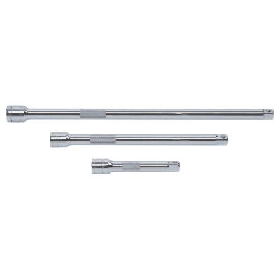 3 Pc 1/2 in Dr Standard Extension Set, Full Polsh Chrome, Alloy Steel, 5 in, 10 in, 15 in