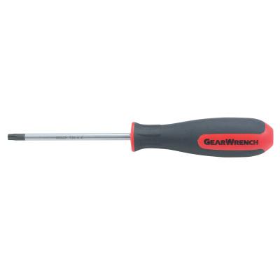 GEARWRENCH Dual Material Torx Screwdriver, 6 in, T-15, Black/Red