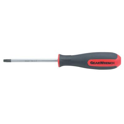 GEARWRENCH Dual Material Torx Screwdriver, 6 in, T-20, Black/Red