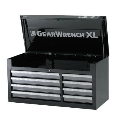 GEARWRENCH XL Series Chests, 42 in x 18 1/4 in x 20 1/2 in, 7,814 cu in, Black/Silver
