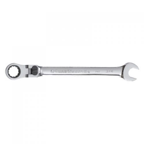 12 Point XL Locking Flex Head Ratcheting Combination Wrenches, 7/16 in