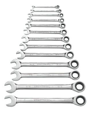 GEARWRENCH 13 Pc. Combination Ratcheting Wrench Sets, Inch
