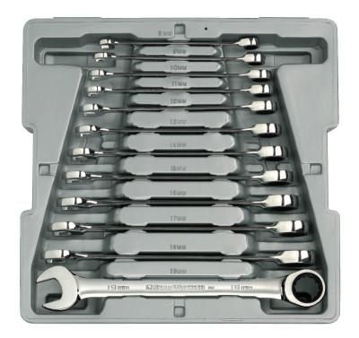 GEARWRENCH 12 Piece Combination Ratcheting Wrench Sets, Metric