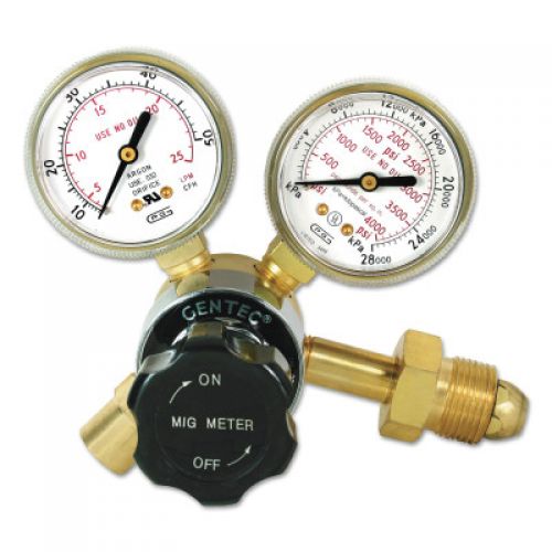 Flow Gauge Regulators, Argon, AR/CO2, CGA 580, 4,000 psi inlet ...