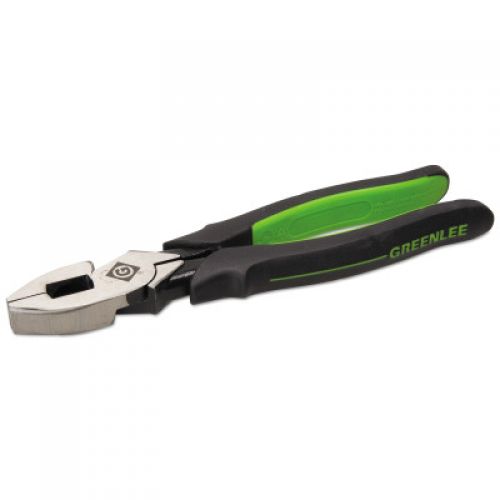 High-Leverage Side Cutting Pliers, 8 in Length, Molded Grips Handle
