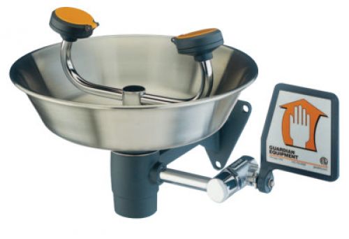 Wall Mounted Eye/Face Washes, 11 1/2 in, Stay Open Ball Valve