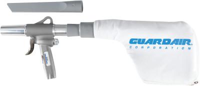 Pneumatic Gun Vac Vacuum, Approx 115 in³ Capacity Vol, Includes 9 in Plastic Crevice Tool