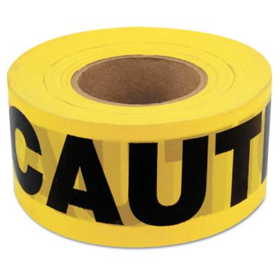 Barricade Tape, 3 in x 1,000 ft, Yellow, Caution