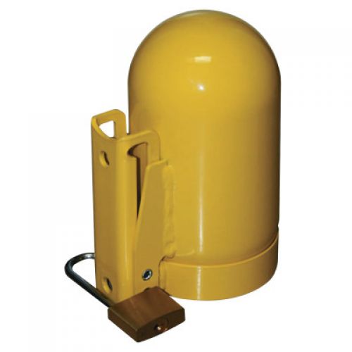 LOW PRESSURE SNAP CAP- 3.5" FOR ACETYLENE- FINE THREAD- YELLOW- 5WXJ8, 7.25" HIGH, 5.5" WIDE, 4.3#