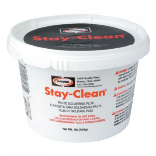Stay-Clean Paste Soldering Flux, Brush Cap Dispenser, 4 oz