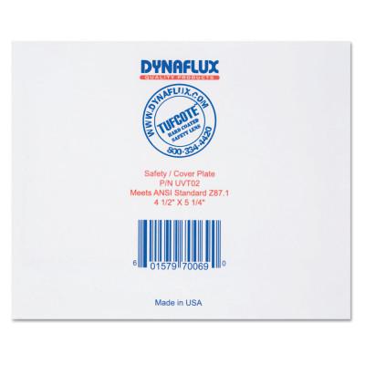 DYNAFLUX TUFCOTE Polycarbonate Hard Coated Lens, Scratch Resistant, 4 1/2 x 5 1/4
