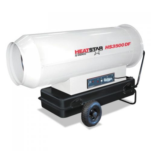 Portable Diesel Direct-Fired Heaters, 27.7 gal, 115 V