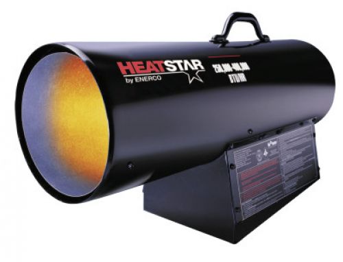 Portable Propane Forced Air Heater, 400,000 Btu/h, 100 lb, 115 V