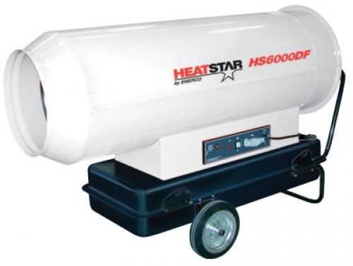 Portable Diesel Direct-Fired Heaters, 35.6 gal, 115 V