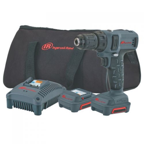 IQV12 Series Drill/Driver Kits, 3/8 in Chuck, 205 in lb Torque