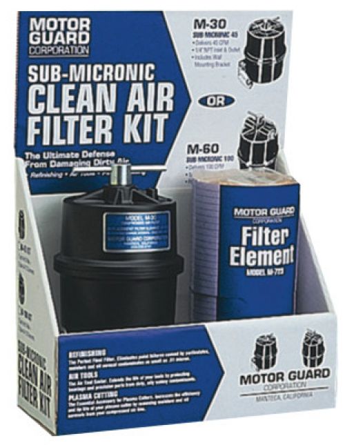 Compressed Air Filter Kit, 2 Elements/Mounting Hardware, 1/4"(NPT), Sub-Micronic