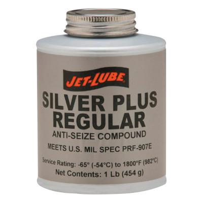 JET-LUBE Silver Plus Regular Anti-Seize Compound, 1 lb Brush Top Can