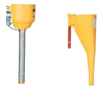 Funnel Attachments for Type I Steel Safety Cans, Funnel/Hose, Bolt-On
