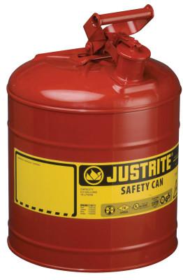 5 Gallon Steel Safety Can for Flammables, Type I, Flame Arrester, Red - 7150100