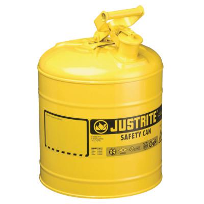 5 Gallon Steel Safety Can for Diesel, Type I, Flame Arrester, Yellow - 7150200